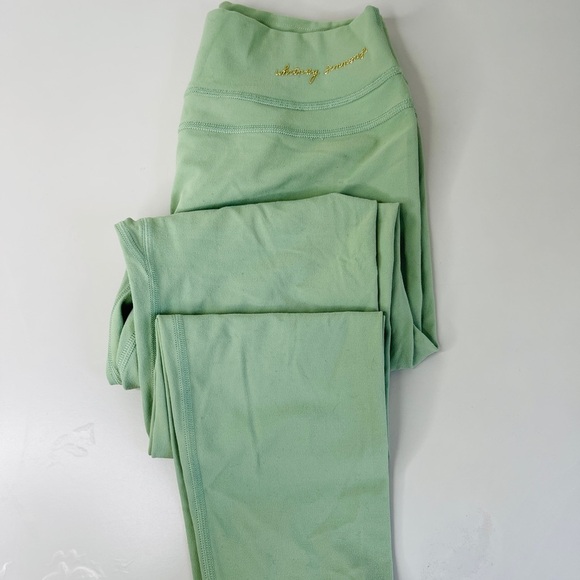 Gymshark x Whitney Simmons Moss Green Leggings - Picture 2 of 5